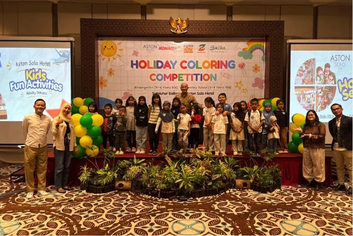 Lomba Mewarnai Aston Solo Hotel Semarakkan Liburan Anak